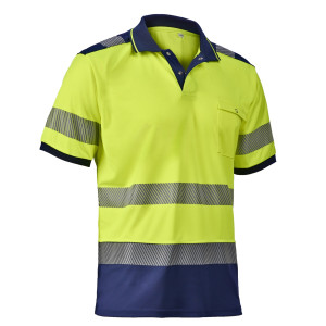 POLO MANGA CORTA ALTA VISIBILIDAD COMBINADO ADEEPI - CLASE 2