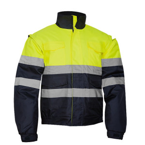 CAZADORA BOMBER ALTA VISIBILIDAD COMBINADA CON FALDÓN ADEEPI - CLASE 2