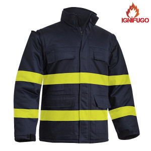 PARKA IGNÍFUGA DE PROTECCIÓN ALTA VISIBILIDAD SARECO ADEEPI (ALGODÓN)