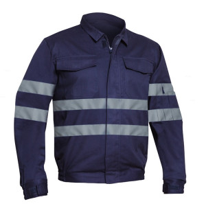 CAZADORA SEGURIDAD ALGODÓN CON BANDAS REFLECTANTES ADEEPI