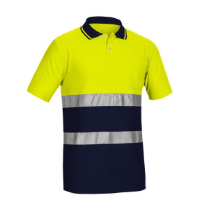 POLO MANGA CORTA ALTA VISIBILIDAD COMBINADO ADEEPI - CLASE 1