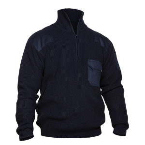 JERSEY DE PUNTO MEDIA CREMALLERA CON REFUERZOS ADEEPI