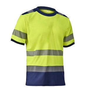 CAMISETA MANGA CORTA ALTA VISIBILIDAD COMBINADA ADEEPI - CLASE 2