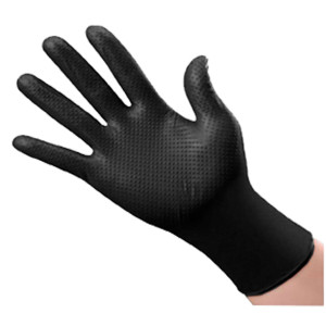 GUANTE DE NITRILO RELIEVE DIAMANTE: ND-240