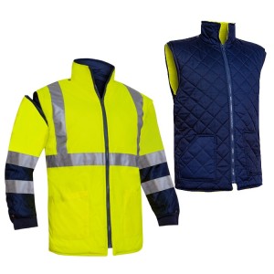 CHALECO ACOLCHADO COMBINADO CON MANGAS DESMONTABLES 3 EN 1 ADEEPI - CLASE 3