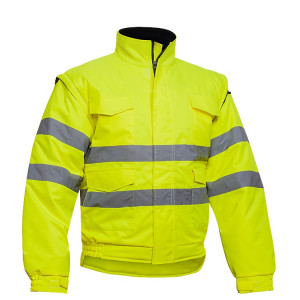 CAZADORA BOMBER ALTA VISIBILIDAD CON FALDON ADEEPI - CLASE 3