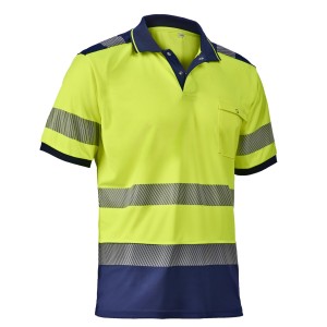 POLO MANGA CORTA ALTA VISIBILIDAD COMBINADO ADEEPI - CLASE 2