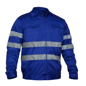 CAZADORA SEGURIDAD TERGAL CON BANDAS REFLECTANTES ADEEPI