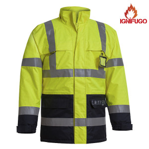 PARKA RETARDANTE ALTA VISIBILIDAD MULTINORMA ADEEPI