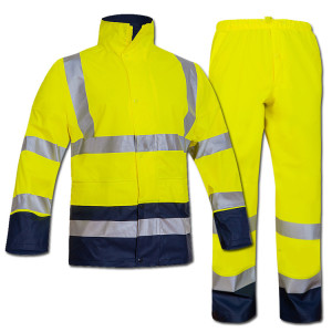 TRAJE DE AGUA PU ALTA VISIBILIDAD COMBINADO ADEEPI - CLASE 3